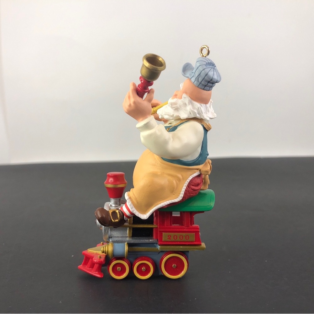 Hallmark Keepsake Ornament 2000 Vintage Toymaker Santa w/ Train 1st in Series